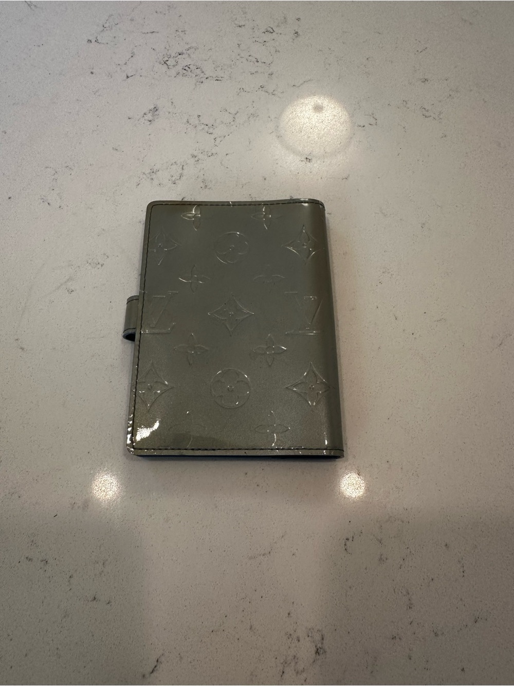 Louis Vuitton Patent Monogram Tablet Folio Case - Silver Gray